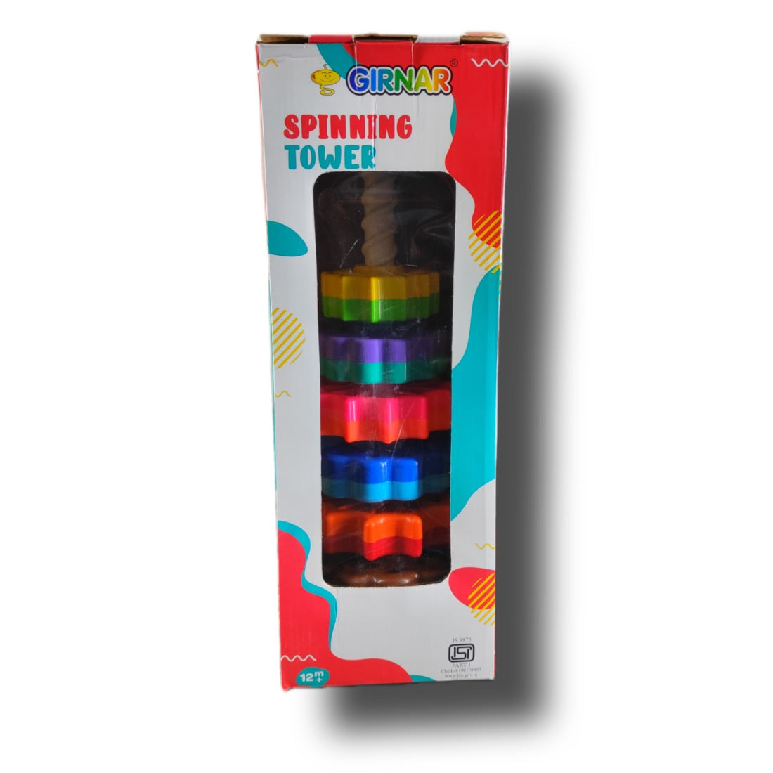 Spinning Tower of Girnar, Ring Stacking Game, Vibrant Colors, Differen –  The Fun Basket®