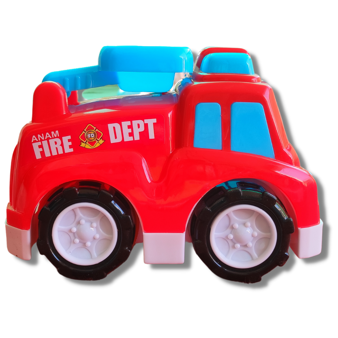 Anam Fire Engine Push and Go Toy 12 Months Friction Unbreakable