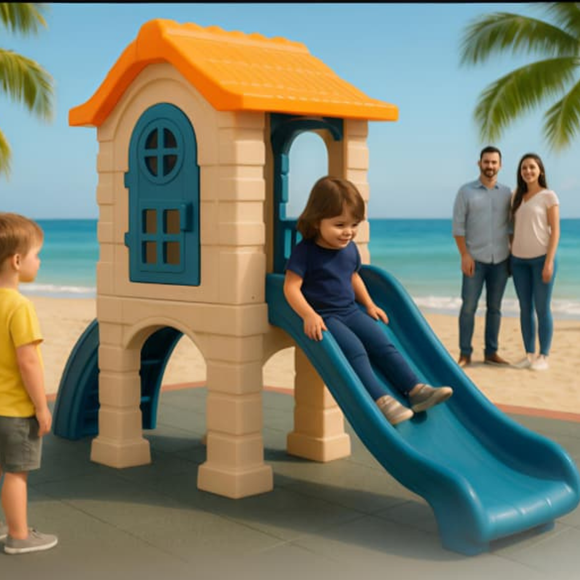 Durable plastic funstation for kids with vibrant design, safe play features & easy setup. Perfect for indoor & outdoor fun. Shop quality playstations now!