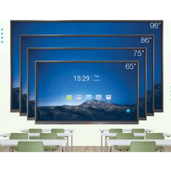 4K HD Interactive Flat Panel Display (FPD), 55in, 65in, 75in & 86in Sizes, Touchscreen, Wireless Sharing, Remote Video Conferencing, OPS, Smart Class Digital TV