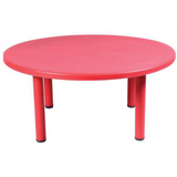 PSF 114 Front Round Table, Playgro, (Without Chair) High Quality Pre-School Furniture D 43.3" x H 20", for Kindergarten and Preschool Kids