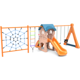 Fantasy Play Castle Fun Station – Large Multi-Activity Outdoor Playground with Slides, Swings & Climbers