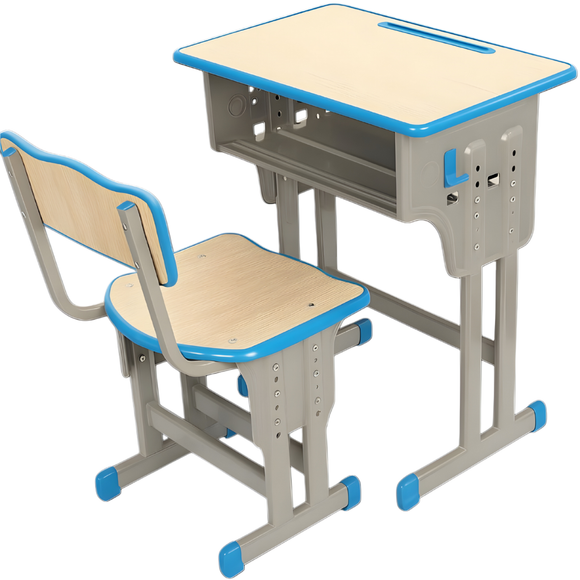 Single HQ Adjustable Desk Rubber Wood, Table Chair Set, Beautiful Design, Superb Quality, Pre-Primary kids