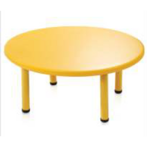 PSF 114 Front Round Table, Playgro, (Without Chair) High Quality Pre-School Furniture D 43.3" x H 20", for Kindergarten and Preschool Kids