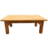 Wooden Chowki Multipurpose School Kids Table - Rectangle Shape Furniture for Study Room, Prayer Room, Play Classroom by The Fun Basket