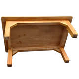 Wooden Chowki Multipurpose School Kids Table - Rectangle Shape Furniture for Study Room, Prayer Room, Play Classroom by The Fun Basket