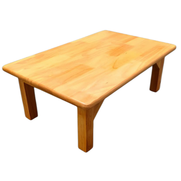 Wooden Chowki Multipurpose School Kids Table - Rectangle Shape Furniture for Study Room, Prayer Room, Play Classroom by The Fun Basket