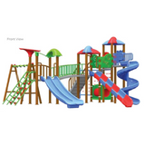 Multi Funstation – Outdoor Playground Set with Slides, Swings & Climbers | Rajasthan, NCR Kid's Outdoor Play Zone, Children's Fun Area,