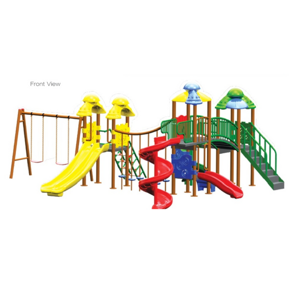 Multi Funstation – Outdoor Playground Set with Slides, Swings & Climbers | Rajasthan, NCR Kid's Outdoor Play Zone, Children's Fun Area,