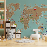 Educational Classroom Wallpapers for Play School, Playgroup, LKG & UKG | ABCD, Numbers, Animals, Maps & Puzzles