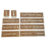 Custom Acrylic Sign Boards – Office, School & Commercial Signage (Reception, Washroom, Safety & More)