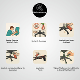 Ergonomic High Back Office Chair with Headrest, Mesh Back, Adjustable Armrest, Chrome Base, Swivel, Black