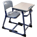 Single student desk and chair for Class 9th to 12th with book storage