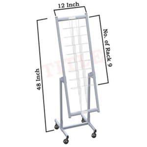 Magazine Stand of Premium Quality, Movable, Catalogue/Magazine/Leaflet/Literature Stand Rack Magazine