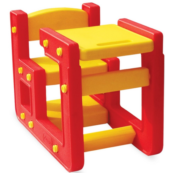 Little Genius PSF501, Single Seater Kids Study Table and Chair Set – Multi-Functional Plastic Desk, Learning Table for Home & Preschool