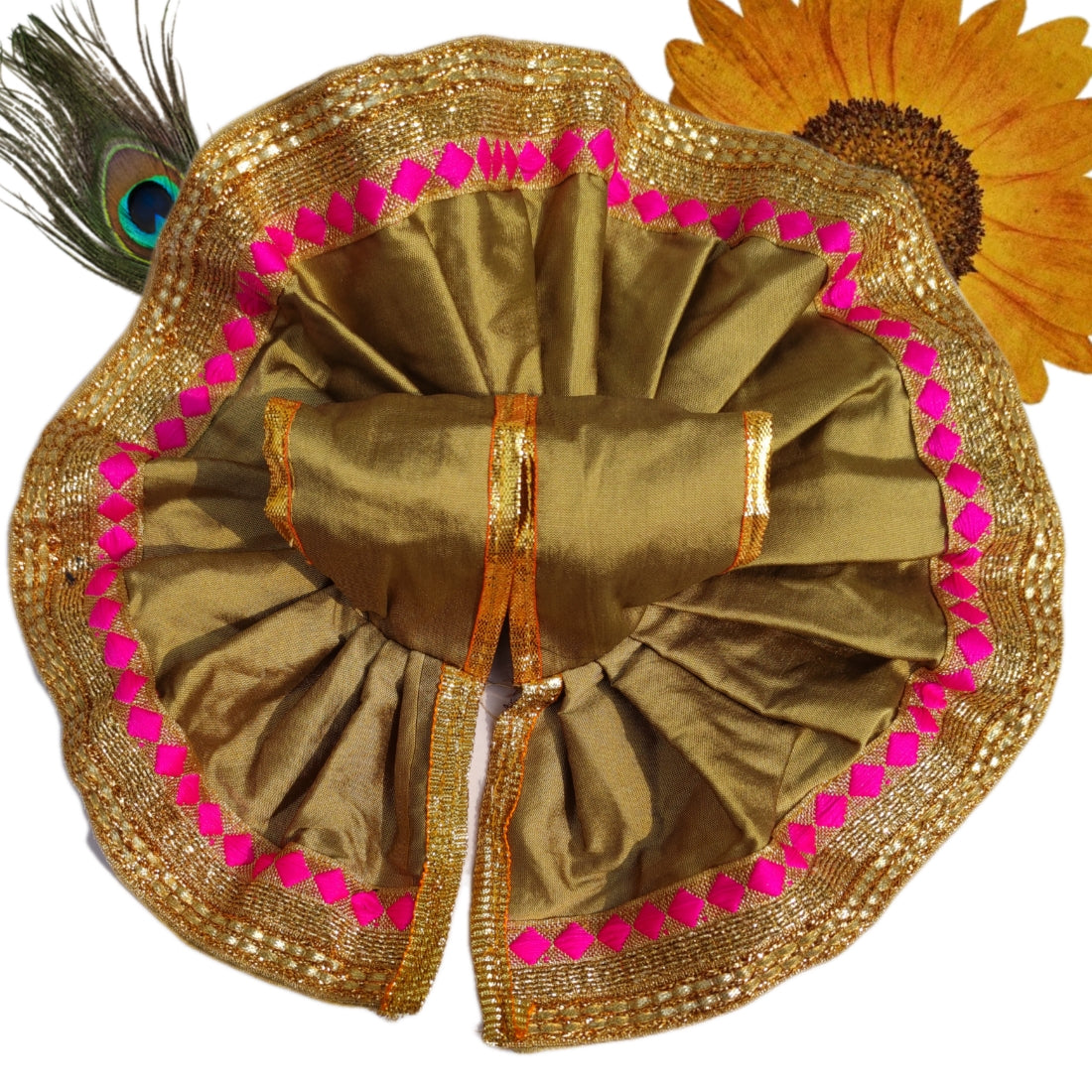 Flower Design Kanha Ji Dress at Rs 60/piece | Laddugopal Dress in Mathura |  ID: 19901139933