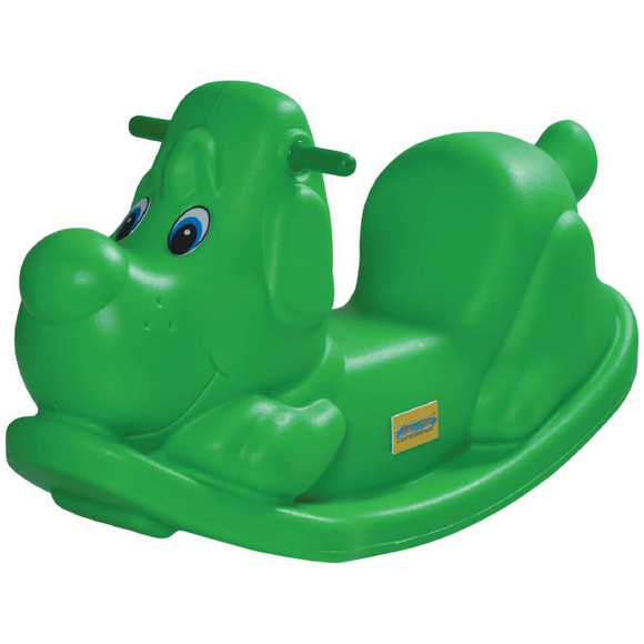 Playgro Puppy Ride on PGS-404 Rocker Green Rocking Toy- Superb Quality Non-Toxic Durable LLDPE Material, Waterproof