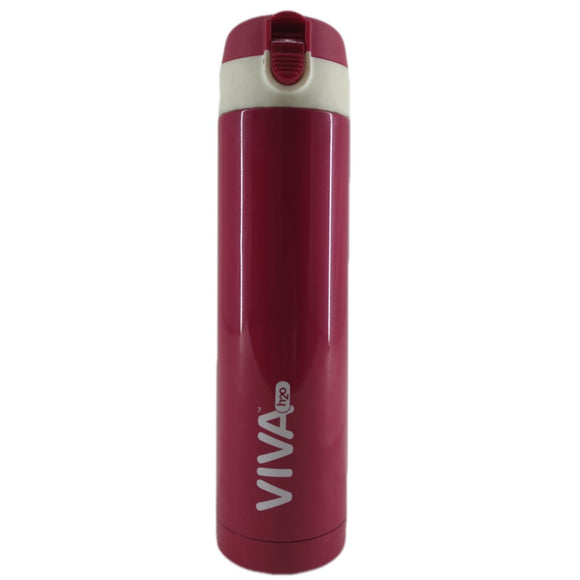 VIVA H2O 18/8 Stainless Steel Sports Bottle VH5024 500ml, BPA free Lid, Lightweight