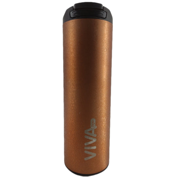 VIVA H2O 18/8 Stainless Steel Sports Bottle VH7002, 500ml, BPA free Lid, Lightweight