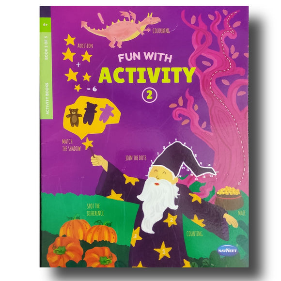 6+ Years, Navneet Magic Fun With Activity 1 Coloring Book, Different Themes in 1, 32 Pages