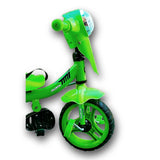 Kids Alpha Plus Baby Tricycle with Parent Control Handle, Safety Belt, LED Light, Water Bottle and Holder