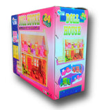 Mamma Mia Doll House - 34 Pieces for 3+ Age, Easy to Assemble - Superb Quality, Pretend Play Fun Set, Dreamhouse for Girls, 3D Dollhouse Playset