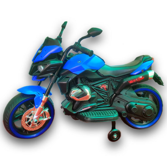 Blue - Black Motorex Electric Sports Bike, Electric Ride On For Kids, Battery Bike, Kids Electric Vehicle, Rechargebale Battery Operated Ride On, Motorbike