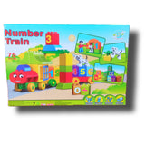 Colorful Number Train Building Blocks Set, Colorful Blocks Numbers & Counts Early Educational Block Game Play Set Toy for Kids, 2+ Age, 75 Pcs