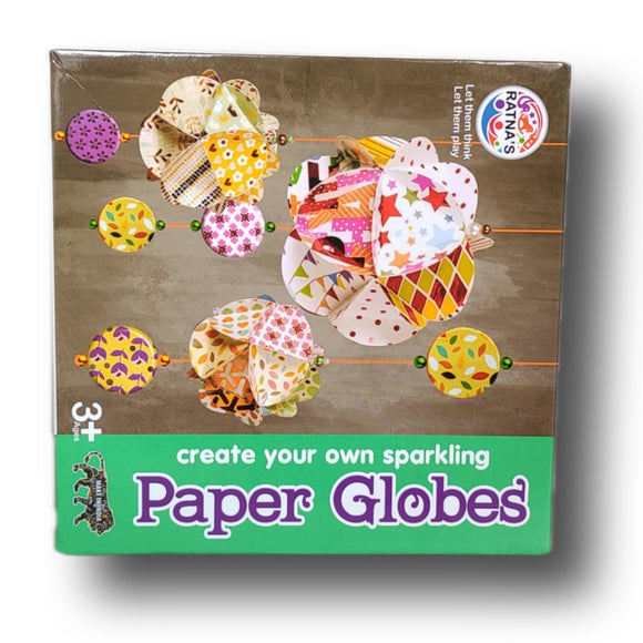 Paper Globes by Ratna's, 3+ Yrs Age Kids DIY Craft Play Set, Boys and Girls Toys Learning Game