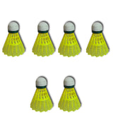 SC-350 Badminton Nylon Shuttlecock Set of VectorX, Pack of 6 Shuttlecocks, 5+ Yrs