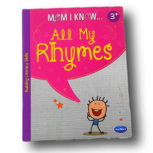 All My Rhymes Book - Mom I Know for 3+ Yrs Kids Toddlers Kindergarten Children's Book - English