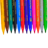 12 Twin Tip Brush Pens ADD Gel Little Artist Pen Set, Superb Quality - 1 Unit