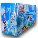 Blue Anand Airways 747 Jumbo, Push and Go Toy, 36+ Months Friction, Jumbo Big Size Non Electric Toy Best Gift Toddlers Kids Aeroplane, Airplane