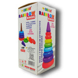 Rainbow Rings Big Size Stacking Game of Girnar, Vibrant, Different Sizes, 12months Babies, New Borns Game, Motor Skills, Ring Toy Game