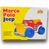 Marco Polo Jeep, Push and Go Toy, 2+ Years, Friction, Unbreakable Jumbo Big Size Non Electric Vehicle Best Gift Toddlers Kids