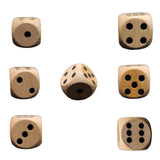 Wooden Large Game Dice  - 1, with Black Pips, Big Size - Waterproof, Soft