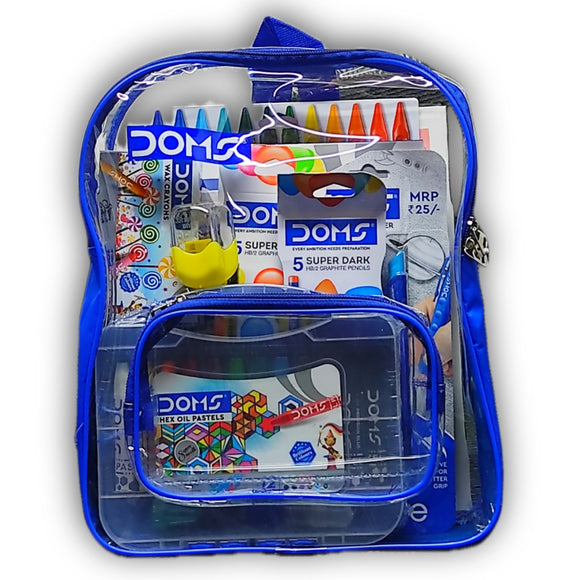 Smart Kit of DOMS, Complete Kit of School Essentials, 4+ Yrs Kids Stationary Items, Coloring, Drawing Pack School Essentials