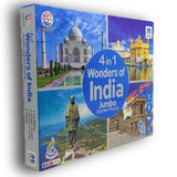 4 in 1 Wonders of India Jumbo Jigsaw Puzzle Game, Ratna's, 5+ Age, CardBoard, 396 Pieces, Fun and Learning Game for Kids Toddlers, Educational Toy