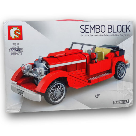 Building Block Sembo Block Famous Car 607402, 318+ Pieces