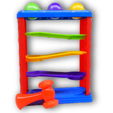 Pound A Ball, Hammer Knock Ball, 1 Hammer, 3 Colorful Ball, Roll Down Ramps Ratna's, Kids Enjoy Best Gift Toy, Party Game
