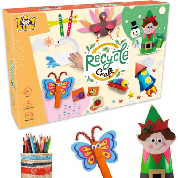Recycle Craft, DIY Kit, Art Craft, Imagination, Skill Developement, Waste to Best, 8+ Years Kids, Learning Game, Acivity Toy, Best Gift Set