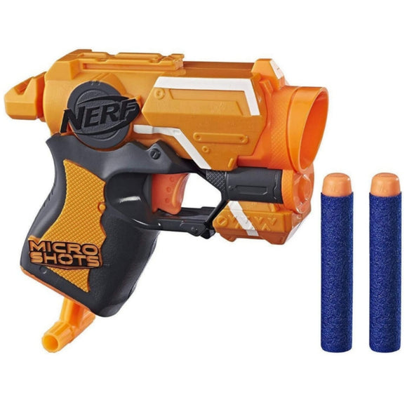 Firestrike Micro Shots NERF Gun Hasbro, 2 Elite Darts, 8+ Years Kids Toy Blaster Guns Orange - Black Game Gun, Best Gift Boys Girls Party