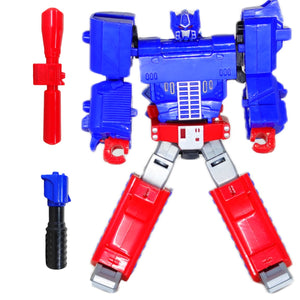 Blue - Red Hornets Die Cast Deformation Character Super Hero Robot Toy Alloy Gun, Action Figure Deform in Robot and Gun, Best Gift for Boys Birthday