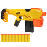 Flyte CS-10 Motorized Blaster Alpha Strike NERF Hasbro, 20 Elite Darts, 8+ Years Kids Toy Blaster Guns Yellow - Orange  Game Gun