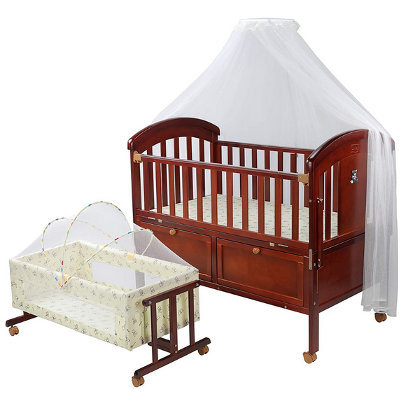 The Luvlap Baby Wooden Cot C-90