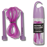 Vector X Jump Rope With Fragrance, 9 Feet, Freestyle, Solid Grip & Adjustable Rope - Available in 4 Colors - Purple, Blue Green and Yellow