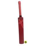 Vector X Wooden Cricket Set - 1 Bat (Size 6) in 3 colors - Red, Blue and Silver and 1 Ball