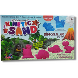 Kinetic Sand Dinosaur Theme, 3+ Age Kids Game, DIY Birthday Gift, Sand Toy, Non Toxic, Creative Fun Party Game, Learning, Sensory Item