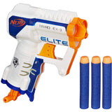 N-Strike Triad EX-3 NERF Hasbro, 3 Elite Darts 8+ Years Kids Toy Blaster Guns White Blue Game Gun