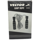 Vector X Jump Rope VX705, 9 Feet, Freestyle, Non Slip Foam Grip & Ball Bearings Handle, Adjustable Length Rope